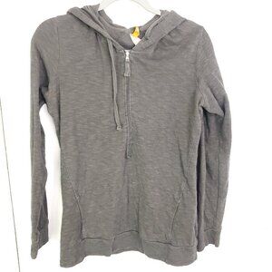 Lucy Jacket WOmens Full Zip Hooded Heathered Gray Lightweight Athleisure Casual